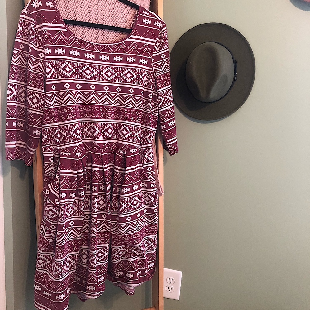 Maroon Fall/Winter Dress